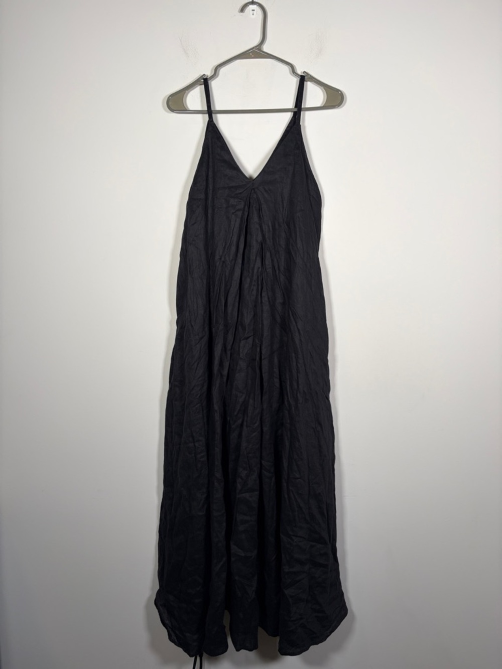 COS Pleated V Neck Linen Midi / Maxi Dress - 8 - Picture 2 of 5